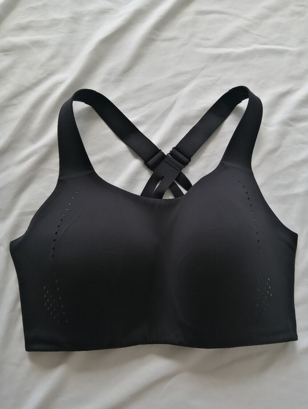 Lululemon AirSupport Bra High Support Black Sports Bra Black Running Size 36DD